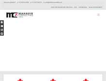 Tablet Screenshot of mahavirconsulting.com